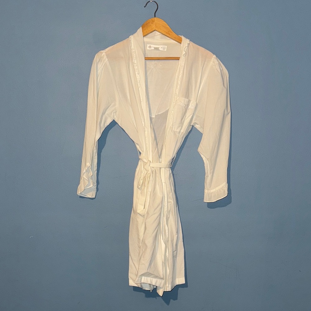 Eileen West Classic Bridal White Robe